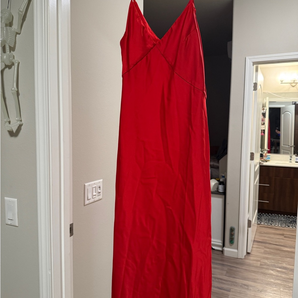 Red Slip Dress